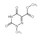 1,2,4-Triazine-6-carboxylicacid, 2,3,4,5-tetrahydro-2-methyl-3,5-dioxo-, methyl ester Structure