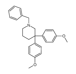 1-benzyl-3,3-bis-(4-methoxy-phenyl)-piperidine结构式