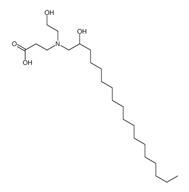 N-(2-hydroxyethyl)-N-(2-hydroxyoctadecyl)-beta-alanine Structure