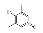 4-bromo-3,5-dimethyl-1-oxidopyridin-1-ium Structure