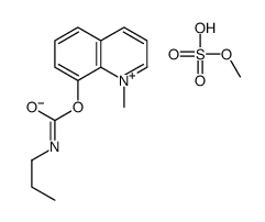 (1-methylquinolin-1-ium-8-yl) N-propylcarbamate,methyl sulfate Structure