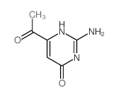 Ethanone, 1-(2-amino-6-hydroxy-4-pyrimidinyl)- Structure