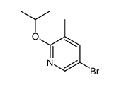 5-Bromo-2-isopropoxy-3-methylpyridine structure