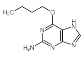 9H-Purin-2-amine,6-butoxy- Structure