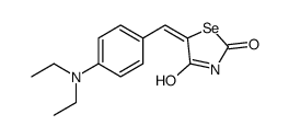 Selenazolidine-2,4-dione, 5-((4-diethylaminophenyl)methylene)- Structure