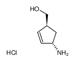 trans-4-Aminocyclopent-2-enemethanol Hydrochloride结构式