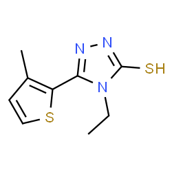 3H-1,2,4-Triazole-3-thione,4-ethyl-2,4-dihydro-5-(3-methyl-2-thienyl)-(9CI) structure