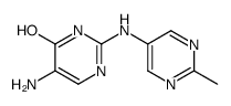 5-amino-2-[(2-methylpyrimidin-5-yl)amino]-1H-pyrimidin-6-one结构式