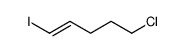 5-chloro-1-iodopent-1-ene结构式