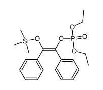 diethyl 1,2-diphenyl-2-[(trimethylsilyl)oxy]vinyl phosphate Structure