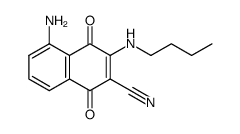 5-amino-3-butylamino-2-cyano-1,4-naphthoquinone Structure