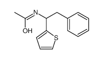 N-(2-phenyl-1-thiophen-2-ylethyl)acetamide Structure