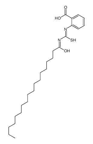 2-(octadecanoylcarbamothioylamino)benzoic acid Structure