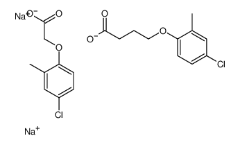 disodium,2-(4-chloro-2-methylphenoxy)acetate,4-(4-chloro-2-methylphenoxy)butanoate结构式