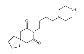 8-(4-piperazin-1-ylbutyl)-8-azaspiro[4.5]decane-7,9-dione结构式