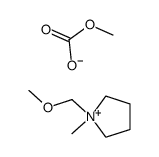 1-methoxymethyl-1-methylpyrrolidinium methyl carbonate Structure