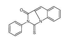 2-phenyl-1-sulfanylideneimidazo[1,5-a]indol-3-one结构式