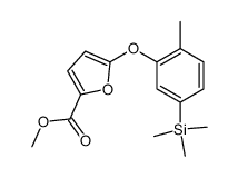 methyl 5-(2-methyl-5-(trimethylsilyl)phenoxy)furan-2-carboxylate Structure