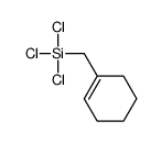 trichloro(cyclohexen-1-ylmethyl)silane Structure