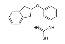 [3-(2,3-dihydro-1H-inden-2-yloxy)phenyl]thiourea结构式