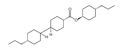 反,反-4'-丙基双环己基-4-甲酸-反-4-丙基环己酯结构式