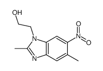 2-(2,5-dimethyl-6-nitrobenzimidazol-1-yl)ethanol Structure