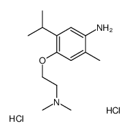 4-[2-(DIMETHYLAMINO)ETHOXY]-2-METHYL-5-(1-METHYLETHYL)-BENZENAMINE, DIHYDROCHLORIDE Structure