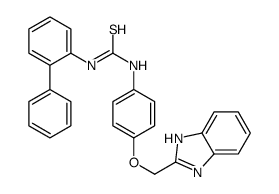 N-(4-(1H-Benzimidazol-2-ylmethoxy)phenyl)-N'-(1,1'-biphenylyl)thiourea picture