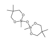 bis(2,5,5-trimethyl-1,3-dioxa-2-silacyclohexan-2-yl)ether Structure