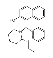 1-[(S)-[(2S,6R)-2-methyl-6-propylpiperidyl]phenylmethyl]-2-naphthalenol结构式