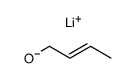 (E)-2-buten-1-ol lithium salt Structure