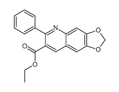 6-phenyl-[1,3]dioxolo[4,5-g]quinoline-7-carboxylic acid ethyl ester结构式