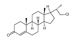 22-Chlor-23,24-dinorchol-4-en-3-on Structure