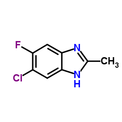 5-Chloro-6-fluoro-2-methyl-1H-benzimidazole Structure