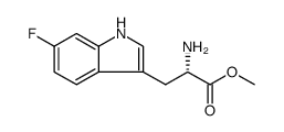 L-Tryptophan, 6-fluoro-, methyl ester Structure