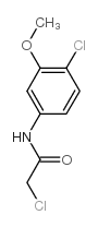 2-chloro-N-(4-chloro-3-methoxyphenyl)acetamide Structure