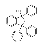 (+/-)-3-Hydroxy-1.1.3-triphenyl-indan结构式