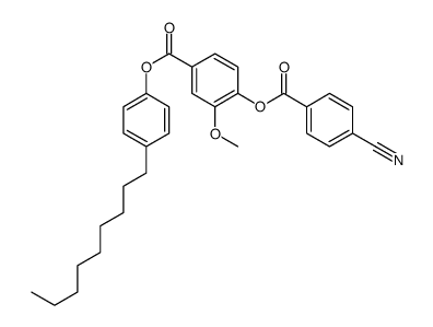 (4-nonylphenyl) 4-(4-cyanobenzoyl)oxy-3-methoxybenzoate结构式