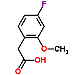 2-(4-Fluoro-2-methoxyphenyl)acetic acid structure