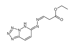 ethyl 3-(tetrazolo[1,5-b]pyridazin-6-ylhydrazinylidene)propanoate Structure