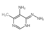 (7CI)-5-氨基-4-肼基-6-甲基嘧啶结构式