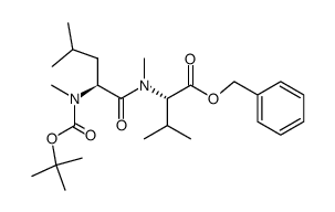 Boc-MeLeu-MeVal-OBn Structure