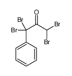 1,1,3,3-tetrabromo-1-phenylpropan-2-one结构式