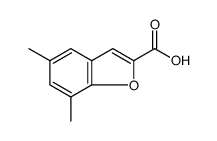 2-Benzofurancarboxylic acid, 5,7-dimethyl结构式