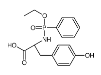 (2S)-2-[[ethoxy(phenyl)phosphoryl]amino]-3-(4-hydroxyphenyl)propanoic acid结构式