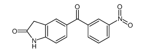 5-(3-Nitro-benzoyl)-1,3-dihydro-indol-2-one结构式