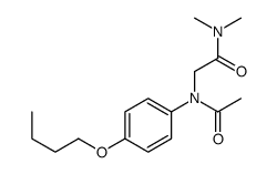 2-(N-acetyl-4-butoxyanilino)-N,N-dimethylacetamide Structure