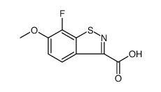 1,2-Benzisothiazole-3-carboxylic acid, 7-fluoro-6-methoxy结构式