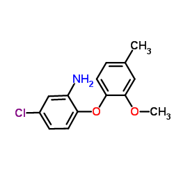 5-Chloro-2-(2-methoxy-4-methylphenoxy)aniline结构式