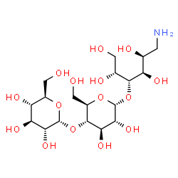 O-α-D-glucopyranosyl-(1→4)-O-α-D-glucopyranosyl-(1→4)-1-mannitol-1-deoxy-D-glucitol structure